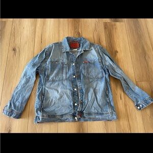 Vtg Farm Boy Co-op & Feed Premium Denim Jacket Stone Wash X-Large